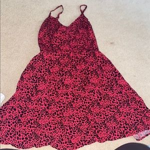 Pink Leopard Print Dress